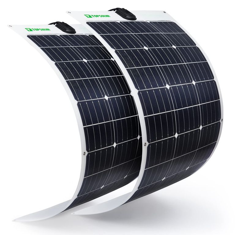 Flache Solarmodule zum Aufkleben auf dem Camper Dach